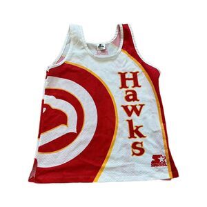Atlanta‎ Hawks Jersey Mens M Starter 90s Mesh Basketball Vintage NBA AOP